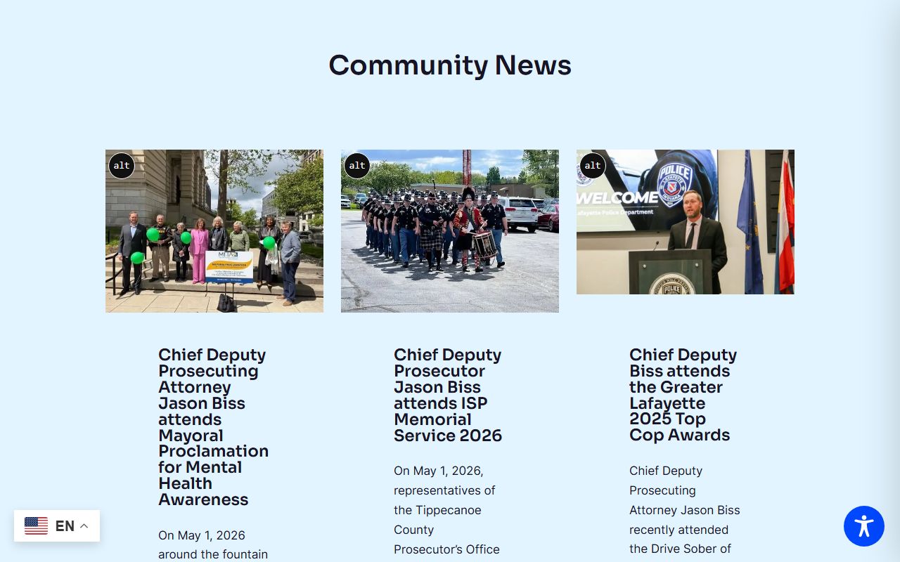 Tippecanoe County arrest records and court charges prosecutor community news