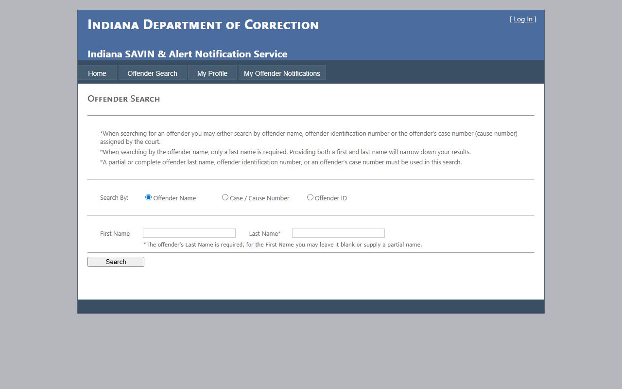 Tippecanoe County warrant records SAVIN offender and case search
